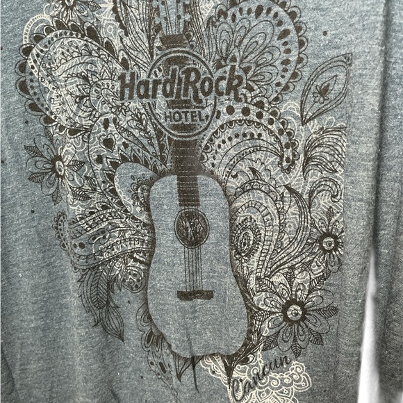 Hard Rock Cafe Dark Gray Tee-LONG SLEEVE - Picture 2 of 3